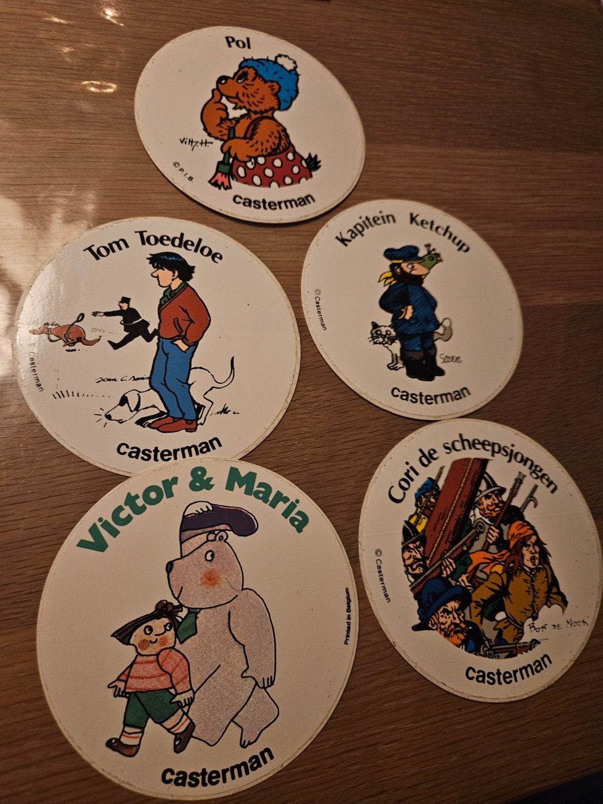 Strip Casterman stickers, Ophalen of Verzenden