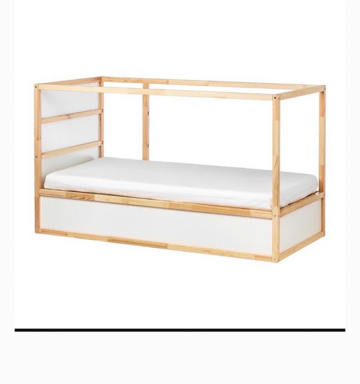 Kura bed IKEA (keerbaar bed), Ophalen, 90 cm, Eenpersoons, Wit