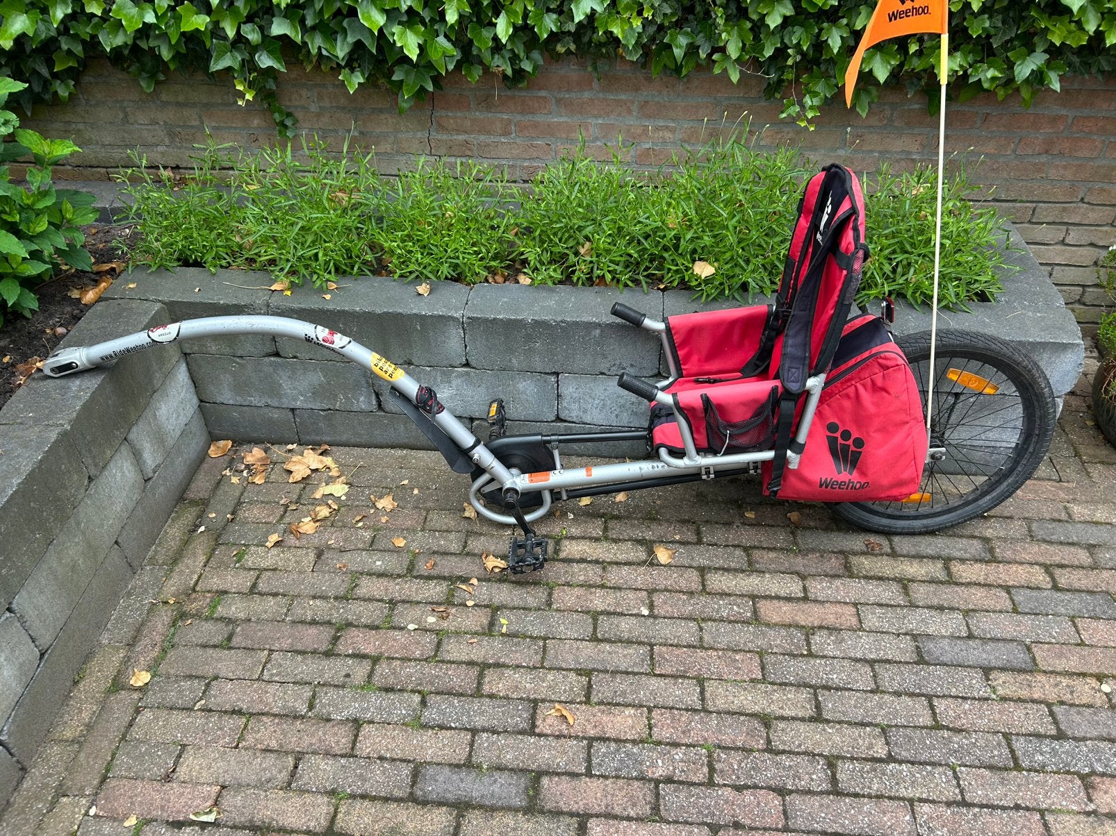 Meerijfiets Weehoo, Ophalen, Gebruikt, Aanhangfiets, Vering