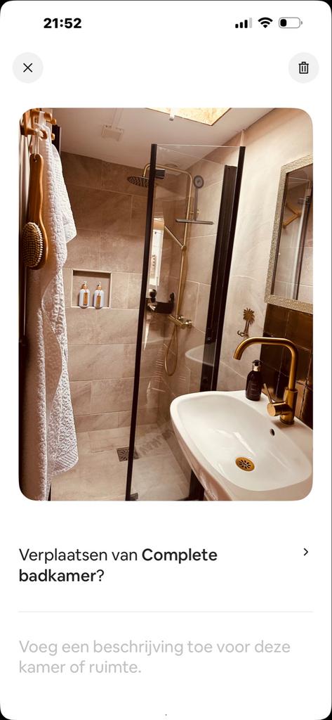Trendy Zwarte Douchedeur Nisdeur 90x195 Vouwdeur, Ophalen, Zo goed als nieuw, Met douche