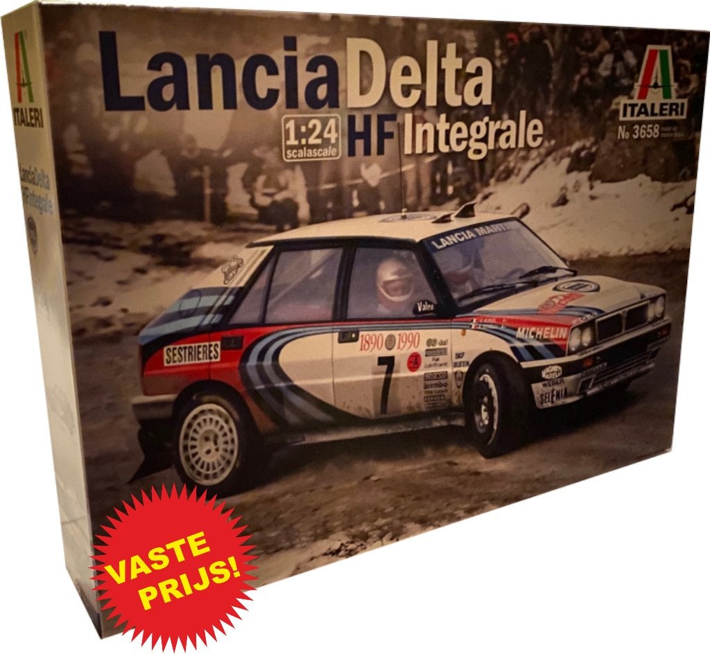 Lancia Delta HF Integrale (Italeri 3658) 1/24, Groter dan 1:32, Nieuw, Ophalen of Verzenden, Italeri