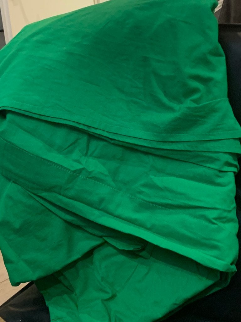 Groen Chroma Key Achtergronddoek 3x3 als nieuw, Ophalen of Verzenden, Gebruikt, Overige merken, Achtergrond