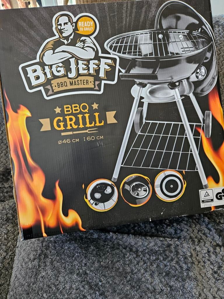 Big Jeff BBQ Master Grill Ø46 cm - Nieuw in doos, Ophalen of Verzenden, Nieuw, Big Jeff
