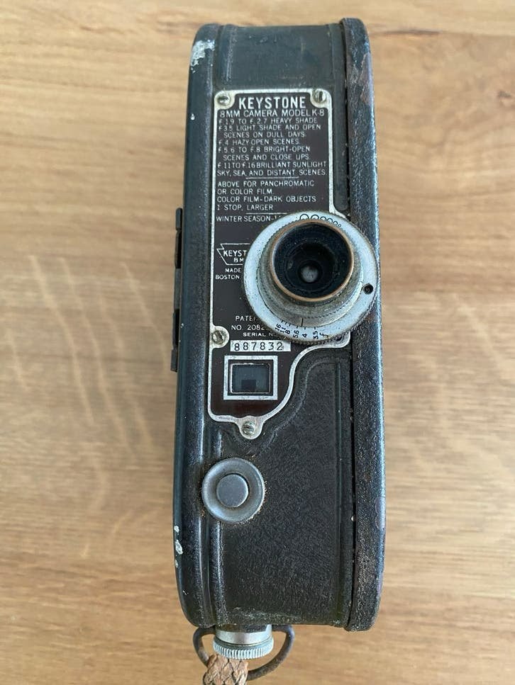 Vintage Keystone 8mm Camera Model K-8 1937, Ophalen of Verzenden, 8mm, Camera
