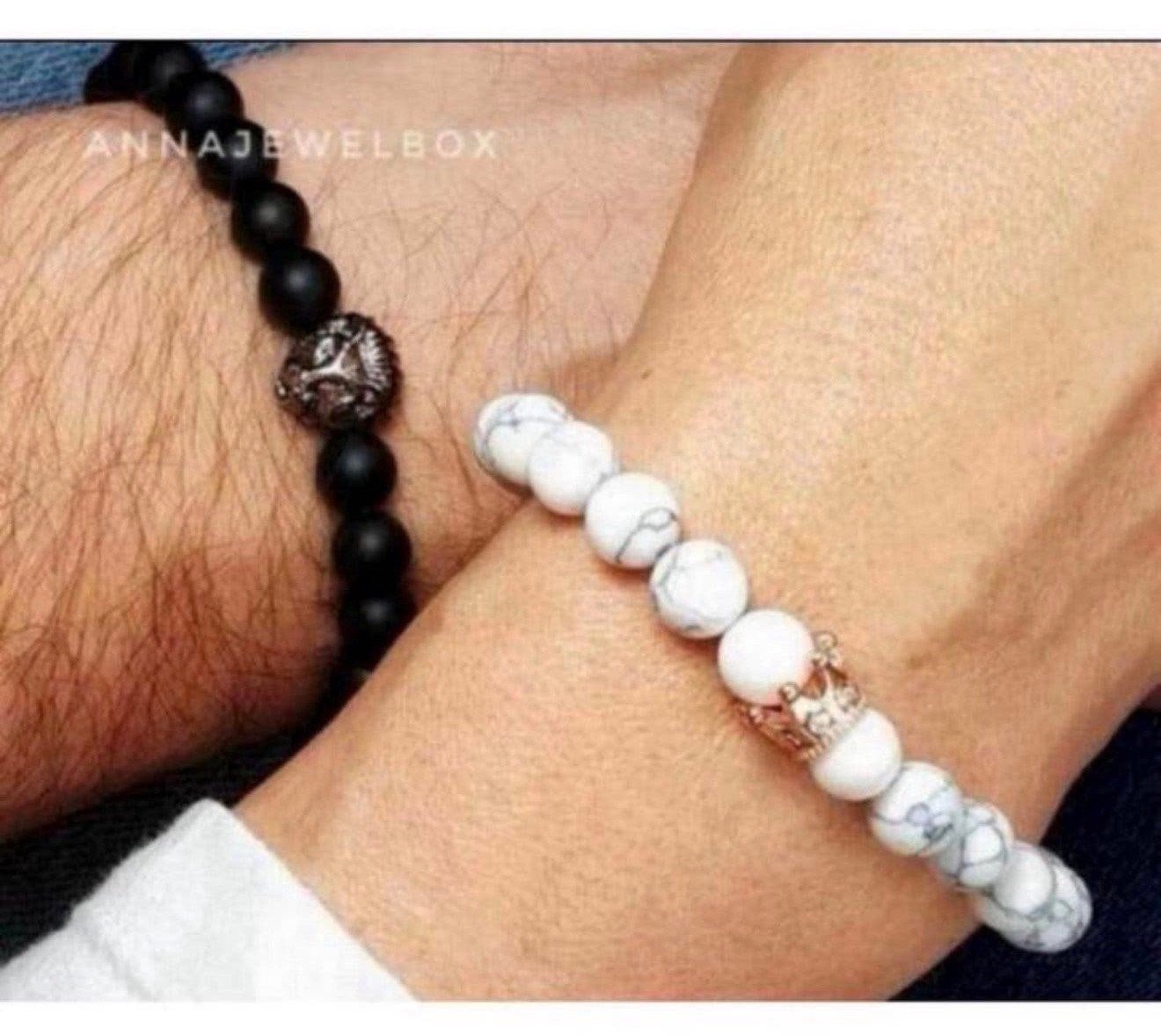Speciale armband-set Queen Lion Koningin Leeuw " king queen, P, Met bedels of kralen, P, P