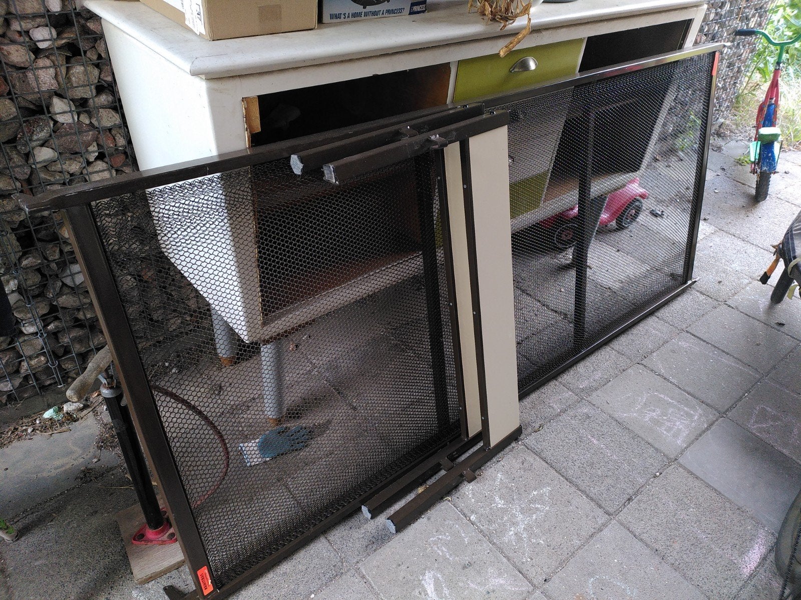 Simpel bed, Ophalen, 90 cm, Eenpersoons, Bruin