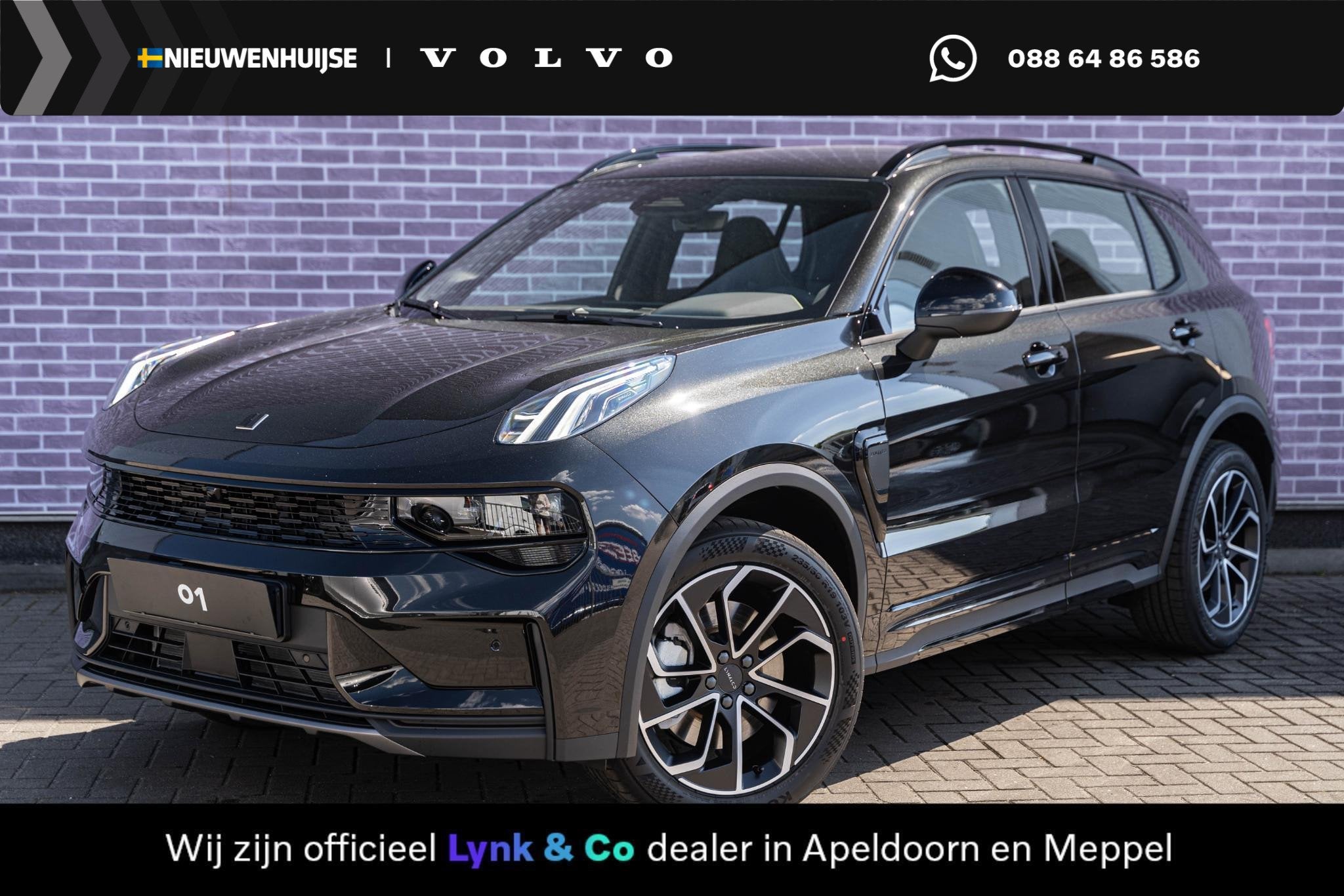 Lynk & Co 01 Plug-in Hybrid 1.5 Core | Facelift | Adaptive c, Auto's, 4 cilinders, Alcantara, Zwart, Bedrijf