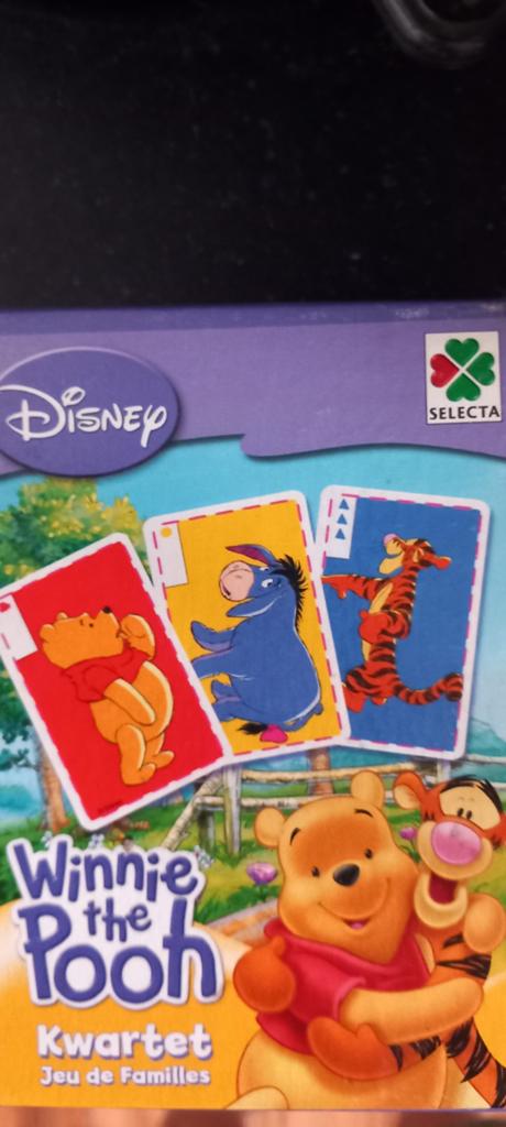 Disney Winnie de Poeh Kwartet Kaartspel, Vijf spelers of meer, Ophalen of Verzenden, Gebruikt, Selecta