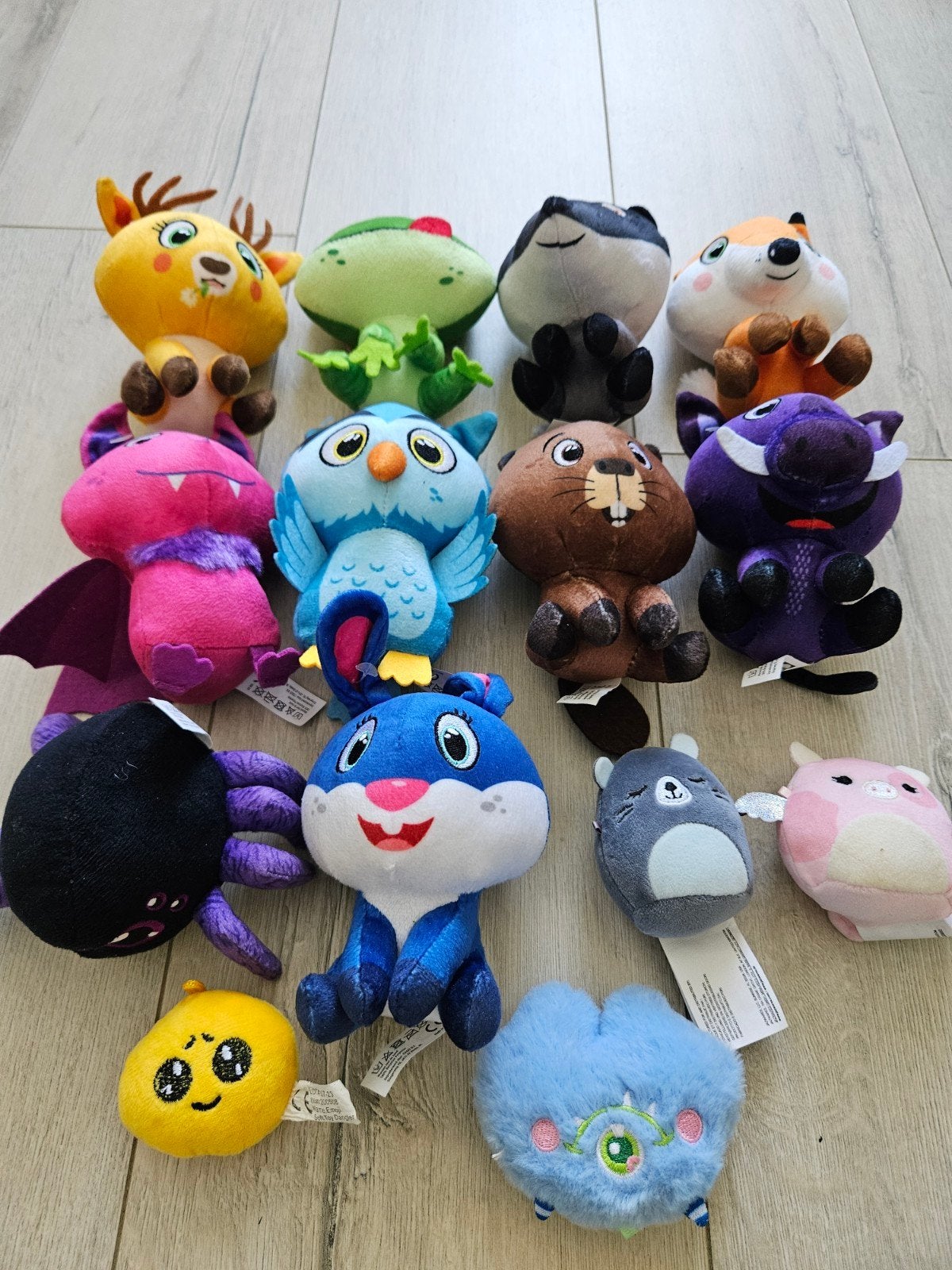 Grote collectie knuffels: dieren, Squishmallows en meer!, Gebruikt, Overige karakters, Blauw, Ophalen of Verzenden