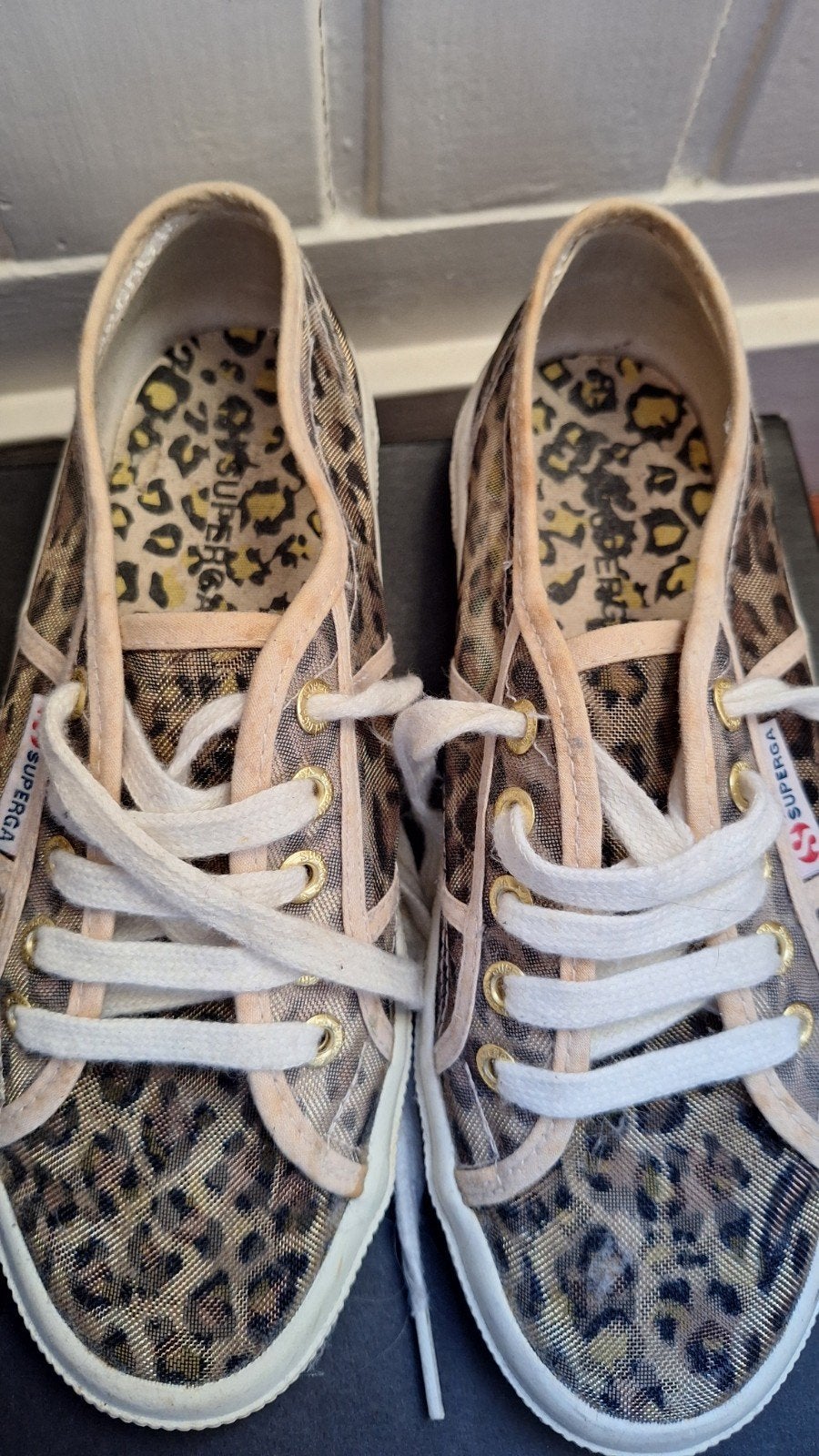 Superga sneakers met luipaardprint, Overige kleuren, Ophalen of Verzenden, Sneakers of Gympen, Gedragen