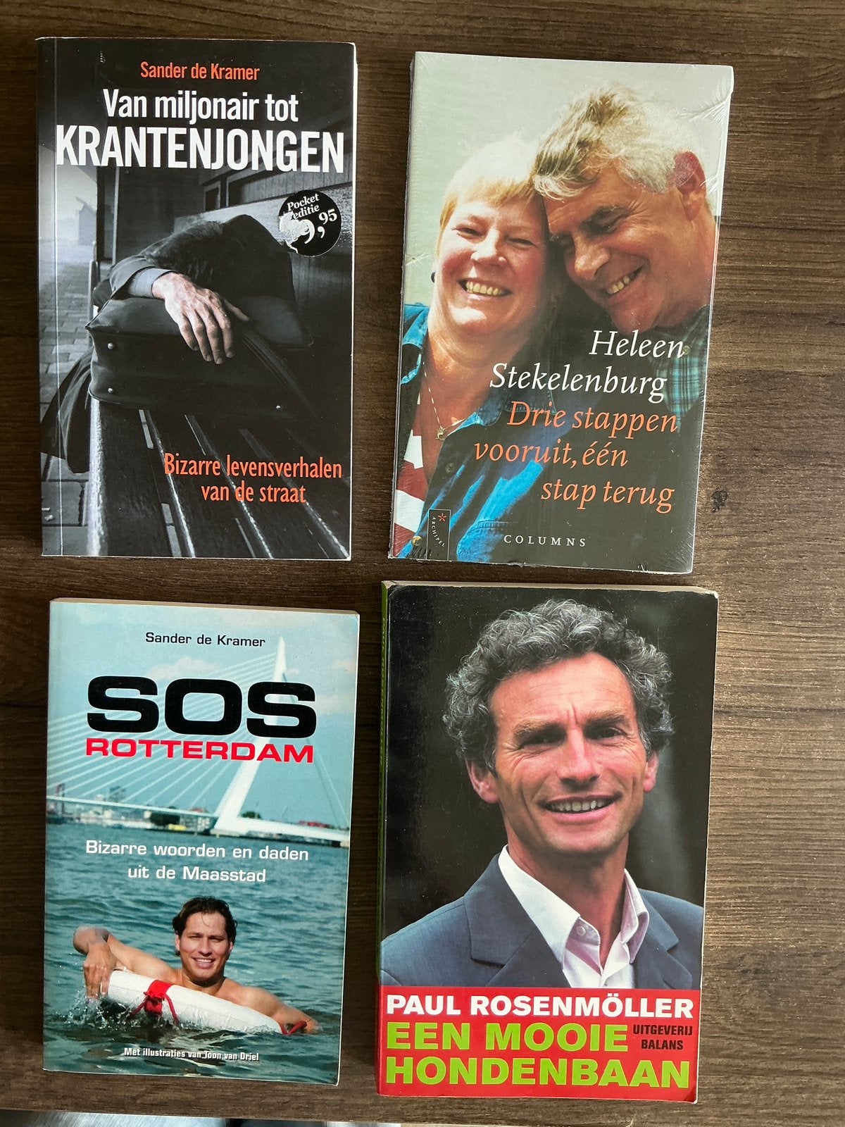 4 boeken van vooraanstaande mensen - samen € 7,50 (KWF), Ophalen of Verzenden, Zo goed als nieuw