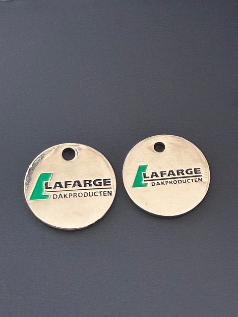 winkelwagenmuntjes Lafarge 2x, Verzamelen, Winkelwagenmuntjes, Ophalen of Verzenden