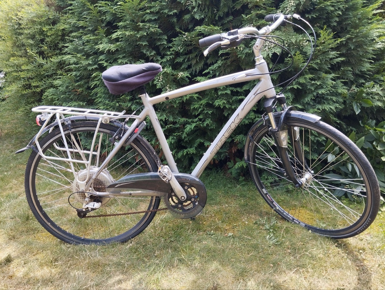 Trek T500 Navigator hybride fiets, Gebruikt, Velgrem, Versnellingen, 53 tot 57 cm
