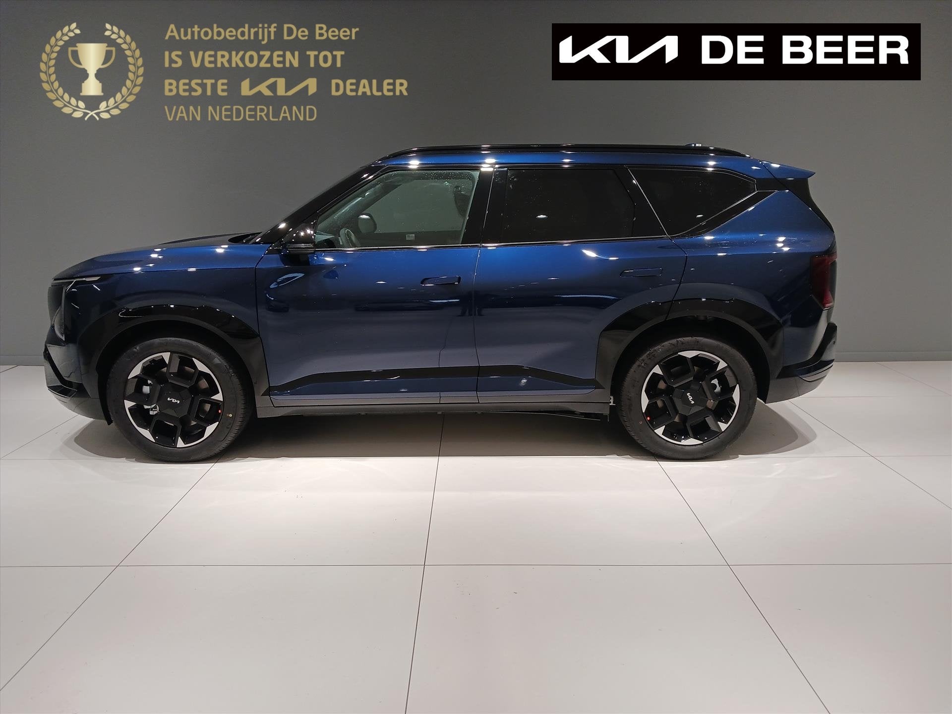 Kia Ev5 81,4 kWh 217pk 2WD GT-Line Business Edition, Auto's, Automaat, Gebruikt, Zwart, Blauw