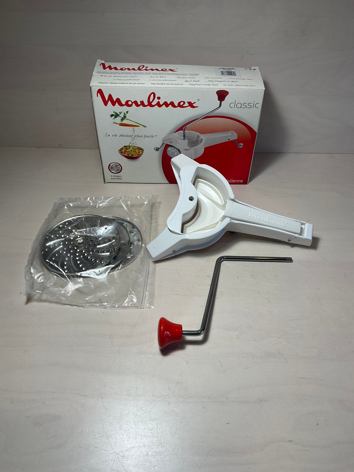 NIEUW Moulinex MOULI-JULIENNE Groentenschaaf, Ophalen of Verzenden, Nieuw, Wit, Overige merken