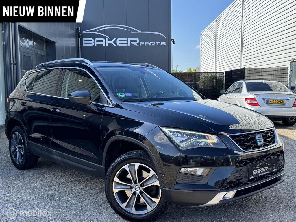 Seat Ateca 1.0 EcoTSI Style ~ Led ~ Navi ~ Camera ~, Voorwielaandrijving, Gebruikt, Euro 6, Zwart