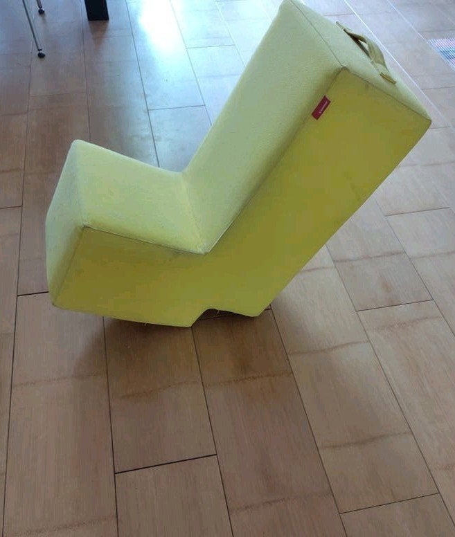 Lümmel zitelement knalgeel opknapper, Modern design, Gebruikt, Overige kleuren, Ophalen of Verzenden