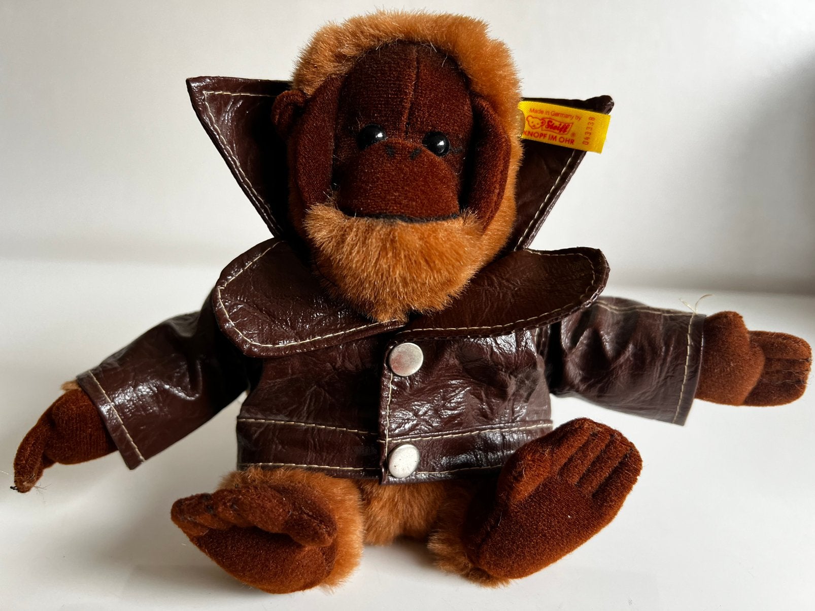 Collectors Item Steiff met Knop Hango Oerang-Oetan Aap Jas, Verzamelen, Ophalen of Verzenden, Zo goed als nieuw, Overige typen