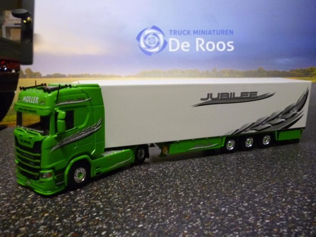 Tekno Scania Muller met certificaat Jubilee, Ophalen of Verzenden, Nieuw, Bus of Vrachtwagen, Tekno