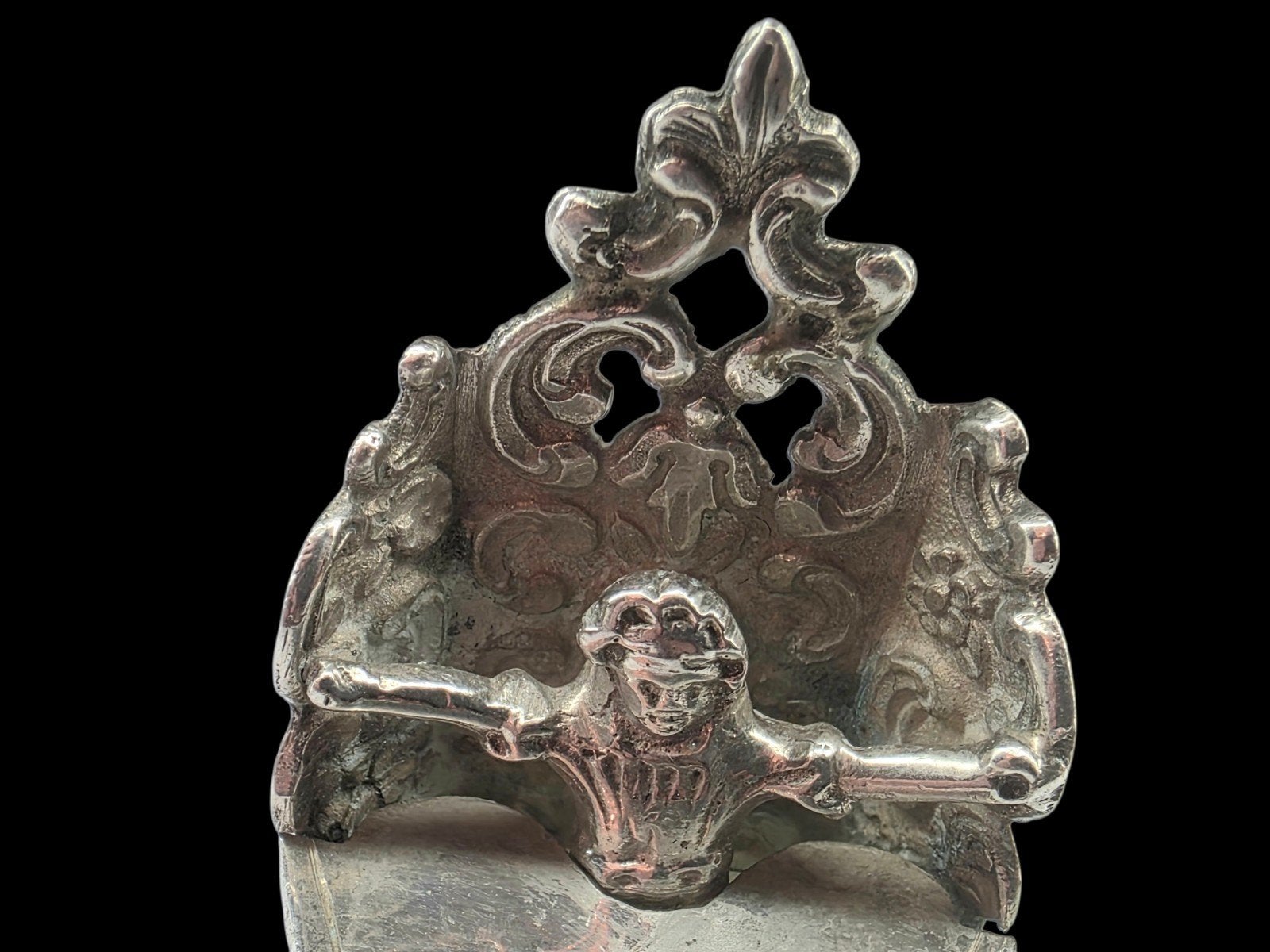 Hollands 19e eeuws zilver miniatuur kind in stoel, Verzenden, Zilver