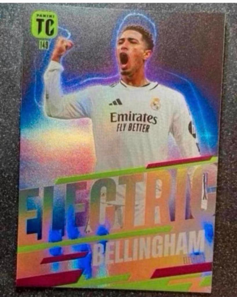 Panini Top Class 2025   ELECTRIC   BELLINGHAM   REAL MADRID, Verzenden, Zo goed als nieuw, Plaatje