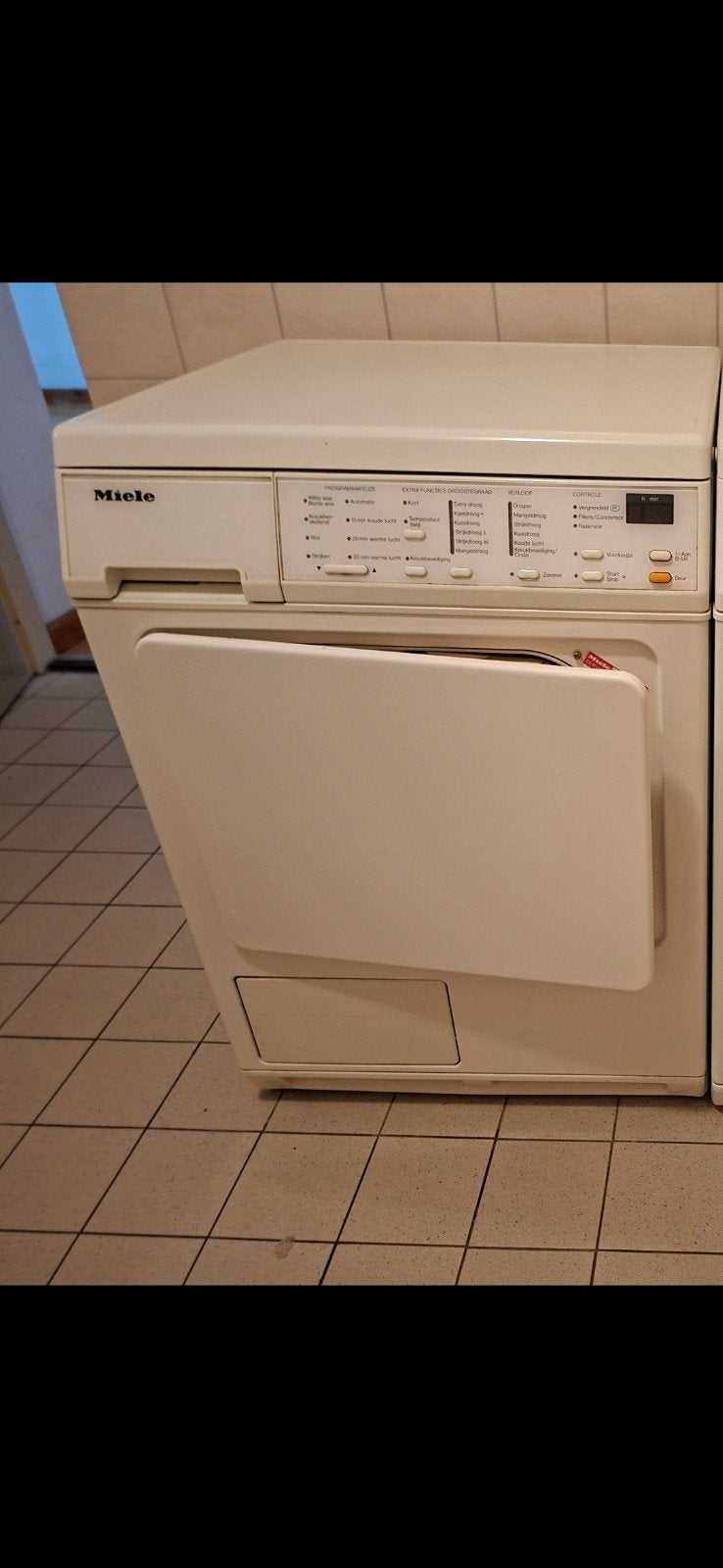 miele condens droger, Witgoed en Apparatuur, Ophalen, 6 tot 8 kg, Gebruikt, 85 tot 90 cm