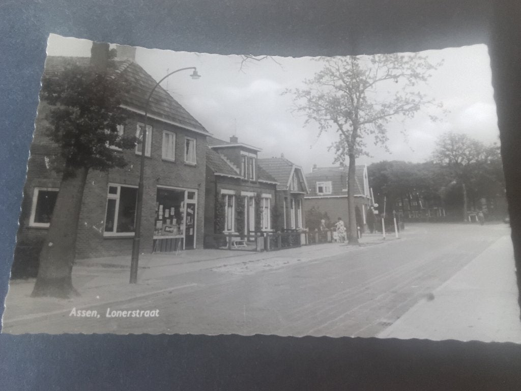 Oude ansichtkaart Assen, Lonerstraat, Verzenden, Voor 1920, Ongelopen, Drenthe