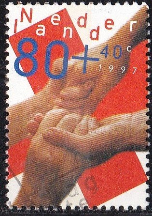 Rode Kruis – Helpende handen - gebruikt – NVPH 1722, Ophalen of Verzenden, Na 1940, Gestempeld
