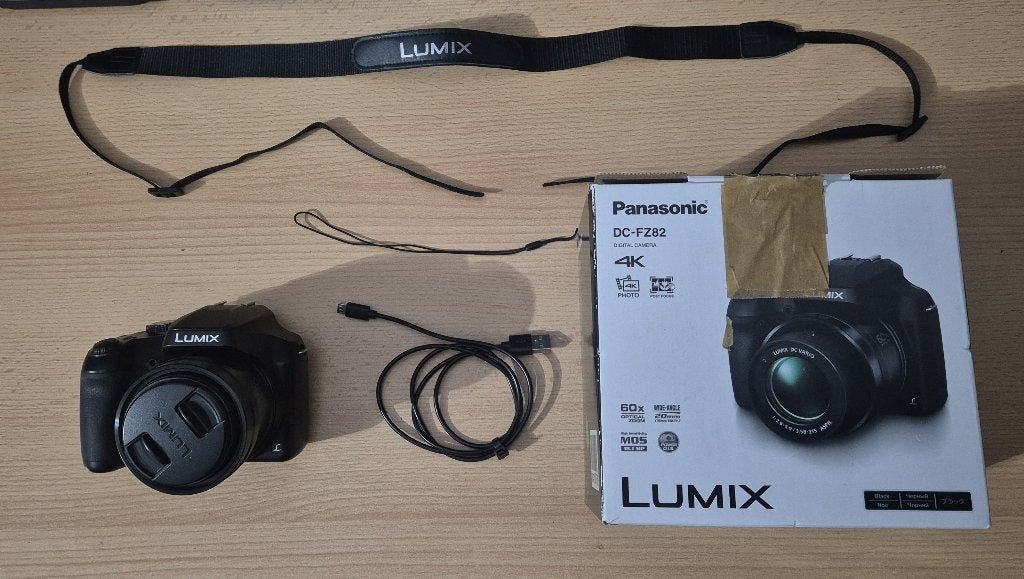 Panasonic Lumix DC-FZ82 Zwart Digitale Camera 4K 60x Zoom, Panasonic, Ingebouwde flitser, 18 megapixels, Ophalen of Verzenden