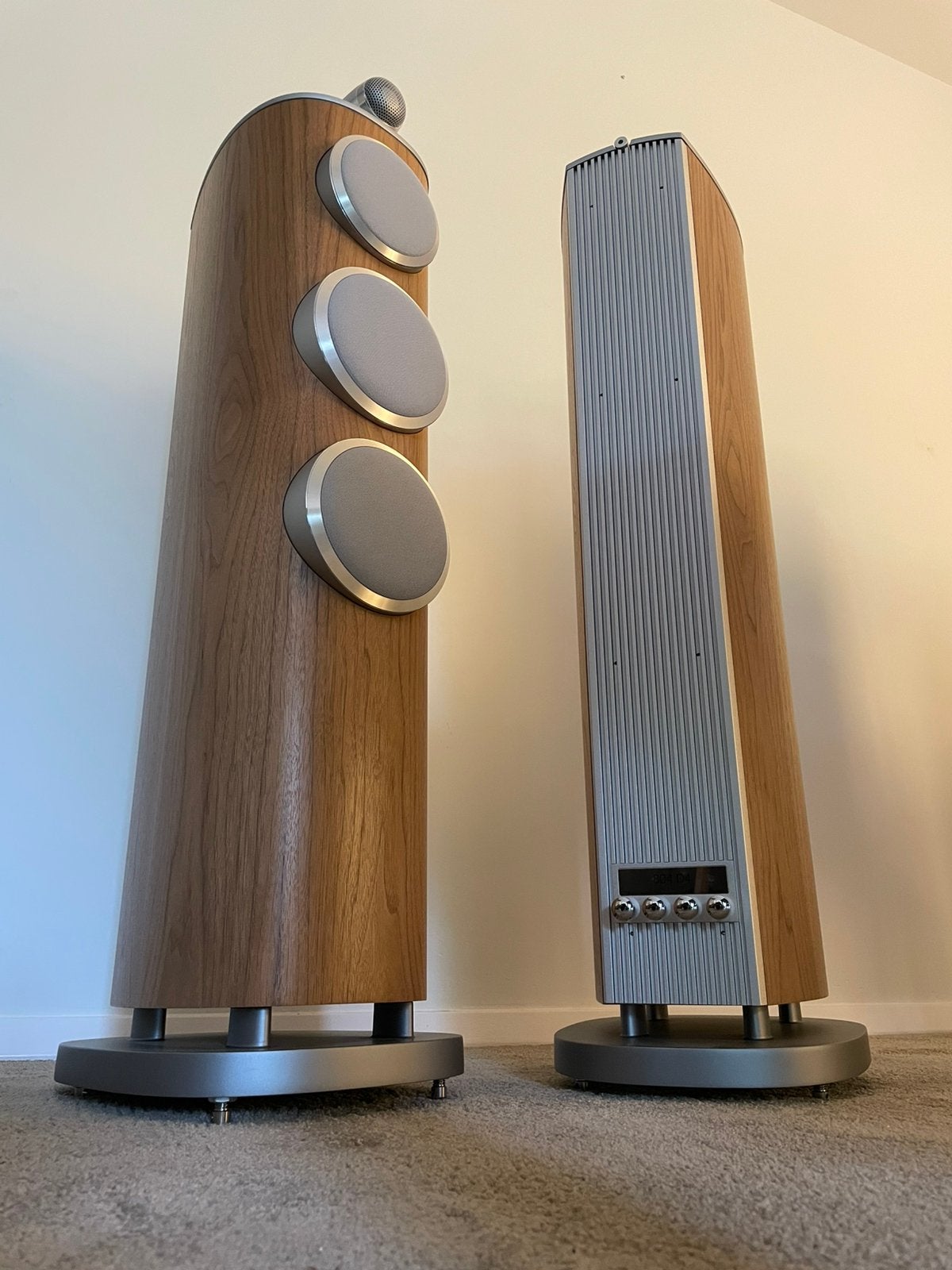 B&W 804 d4 - Walnut / Nieuwstaat !, Ophalen, Zo goed als nieuw, Bowers & Wilkins (B&W), 120 watt of meer
