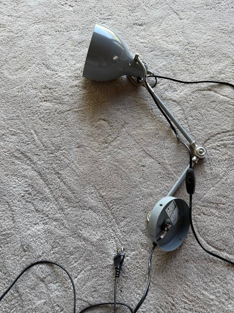 2x Karwei Wandlamp Mats Grijs - Verstelbaar, Ophalen of Verzenden, Gebruikt, Metaal