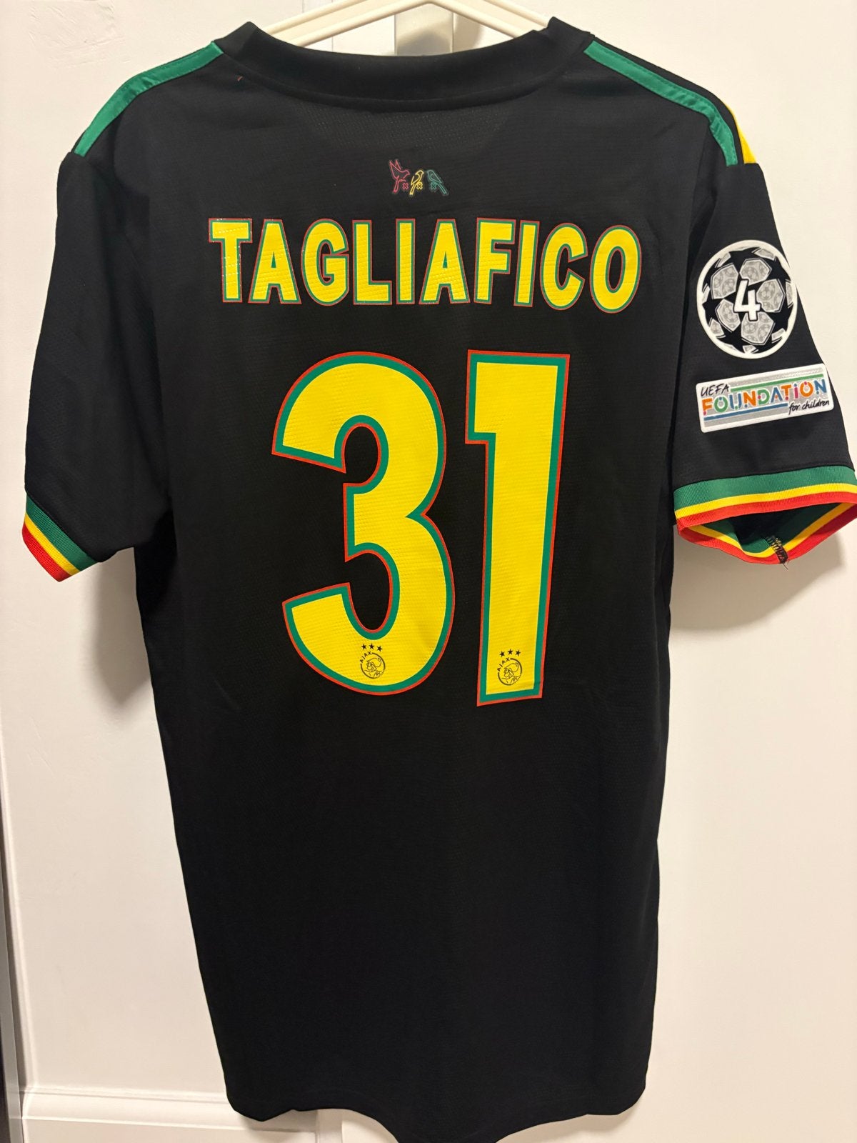 Retro Ajax Tagliafico Bob Marley Reggae Shirt Large Adidas, Kleding | Heren, Maat 52/54 (L), Zwart, Nieuw, Ophalen of Verzenden