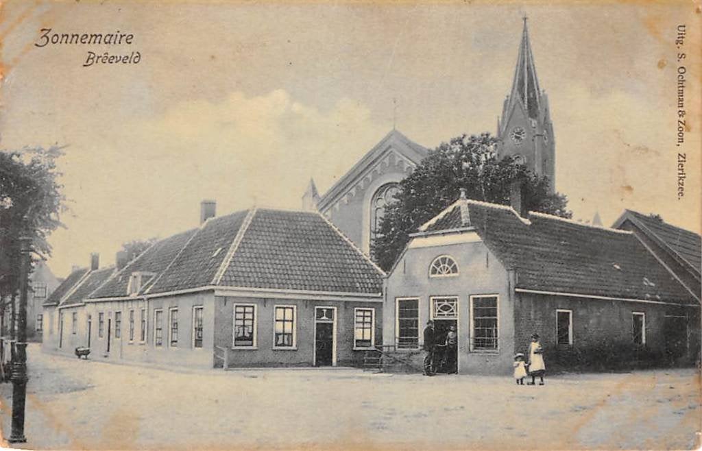 Zonnemaire Breeveld 1908 Brouwershaven Schouwen-Duiveland, Verzenden, Voor 1920, Gelopen, Zeeland