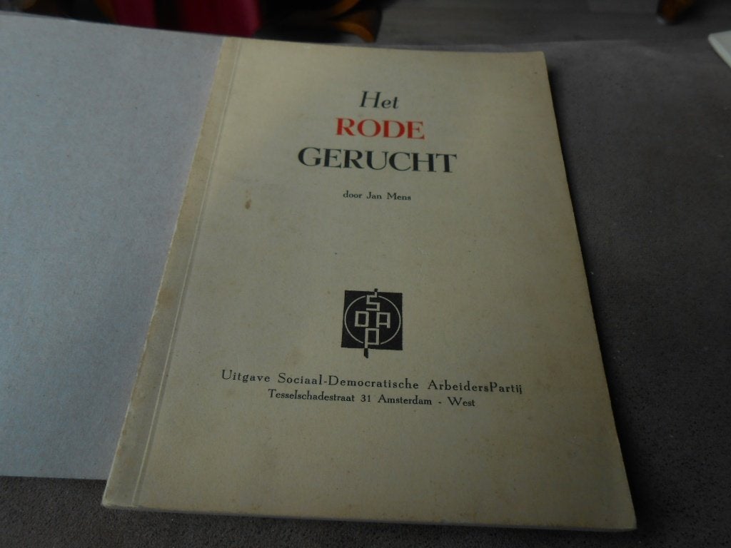 HET  RODE  GERUCHT  door JAN  MENS, Ophalen of Verzenden, 20e eeuw of later, Gelezen
