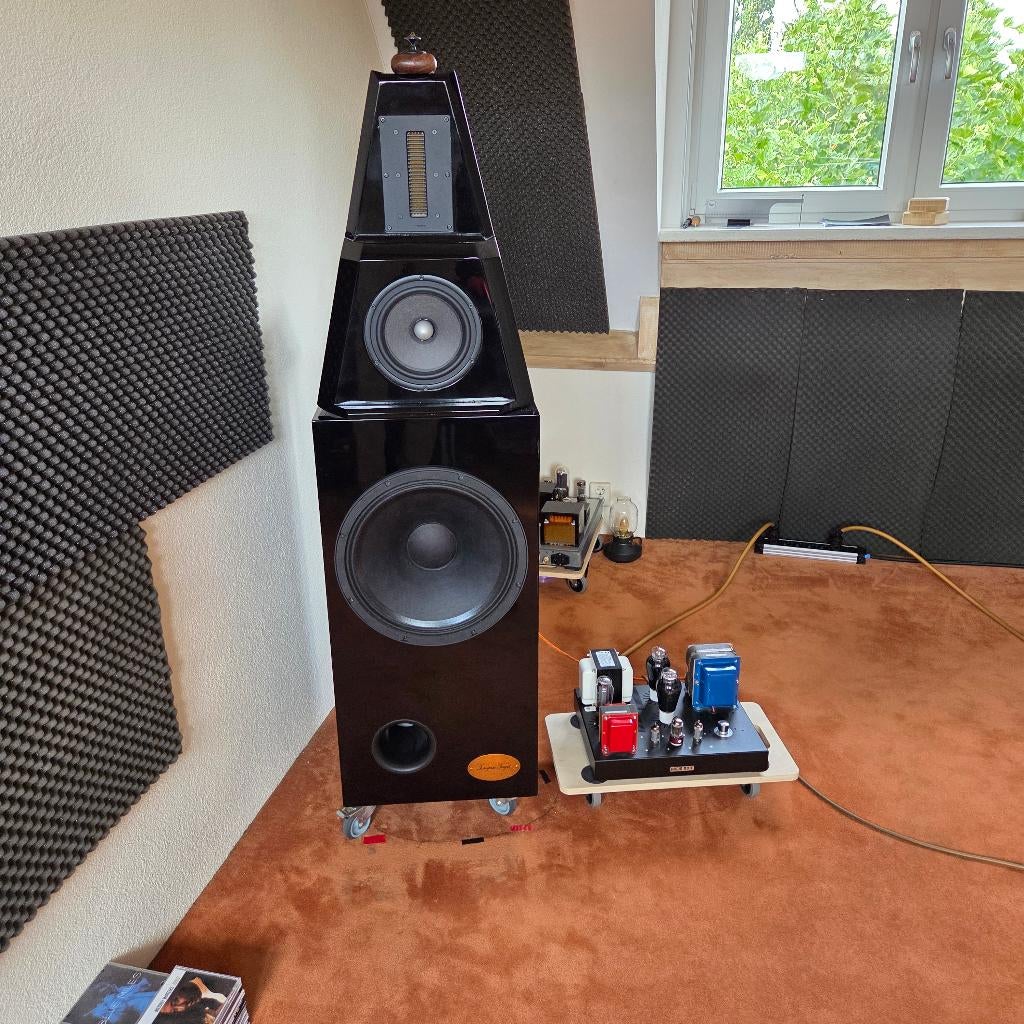 De Tempus Fugit 100dB speakers, Zo goed als nieuw, Minder dan 60 watt, Front, Rear of Stereo speakers, Ophalen