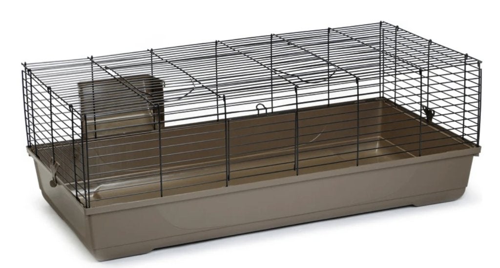 Beeztees konijnenkooi caviakooi Baldo bruin 120 x 59 x 46 cm, Dieren en Toebehoren, Kooi, 110 cm of meer, Zo goed als nieuw, Konijn