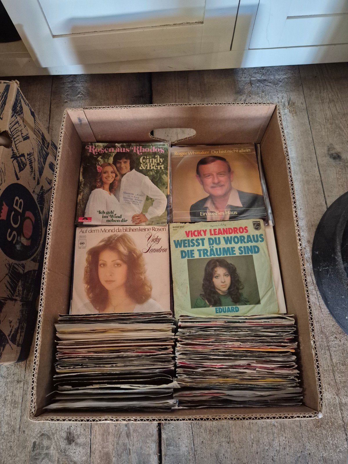 doos vol singels, Cd's en Dvd's, Vinyl Singles, Ophalen, Gebruikt