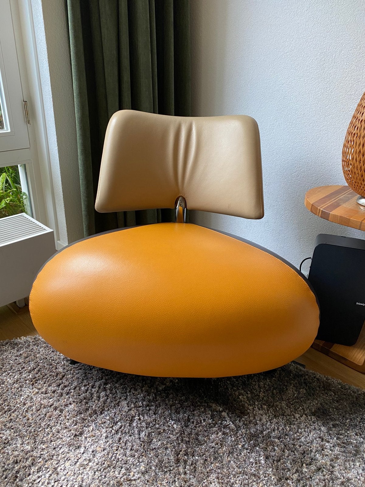 Leolux Pallone 3 kleuren leer zeer goede staat, Huis en Inrichting, Ophalen, Overige kleuren, Leer, Zo goed als nieuw