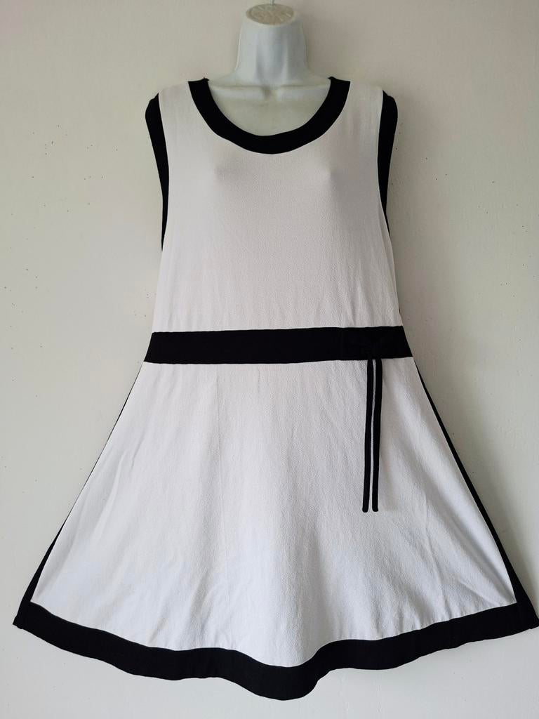 Mooie Wit/Zwarte Twister Jurk Mt 3 - 50/52, Ophalen of Verzenden, Zo goed als nieuw, Twister, Wit