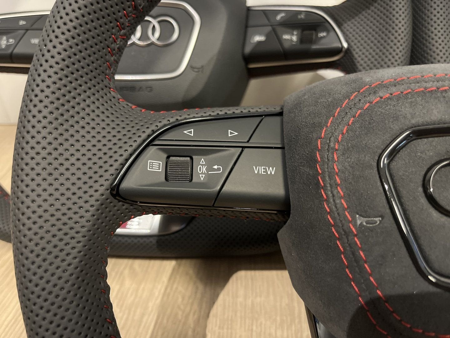 Audi a3 q3 rs3 rsq3 rs sline stuurwiel geperforeerd, -, -, Nieuw, -