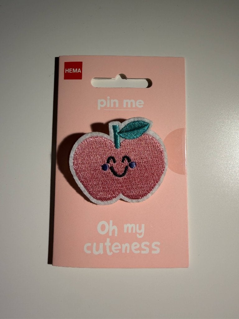 Pin / broche / speld in appel vorm, Verzenden, Nieuw, Overige onderwerpen, Speldje of Pin