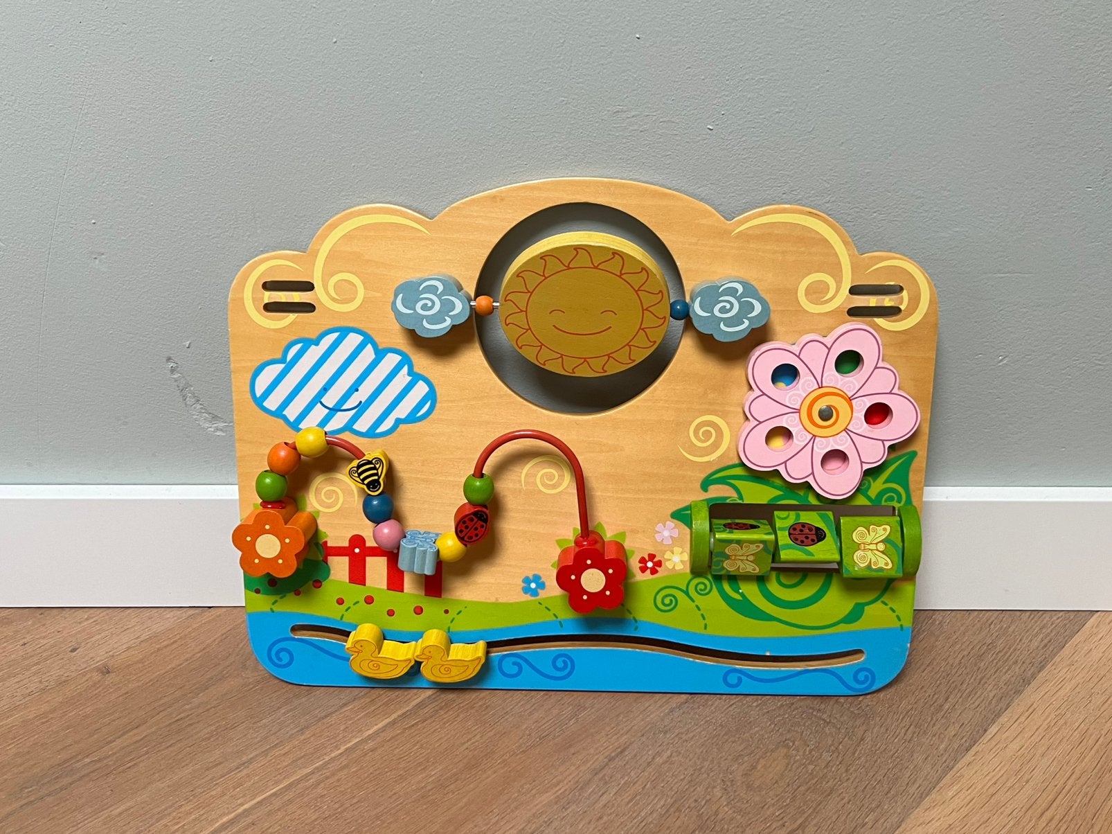 Houten activiteitenbord baby: in nette staat, Ophalen, Zo goed als nieuw, Overige typen