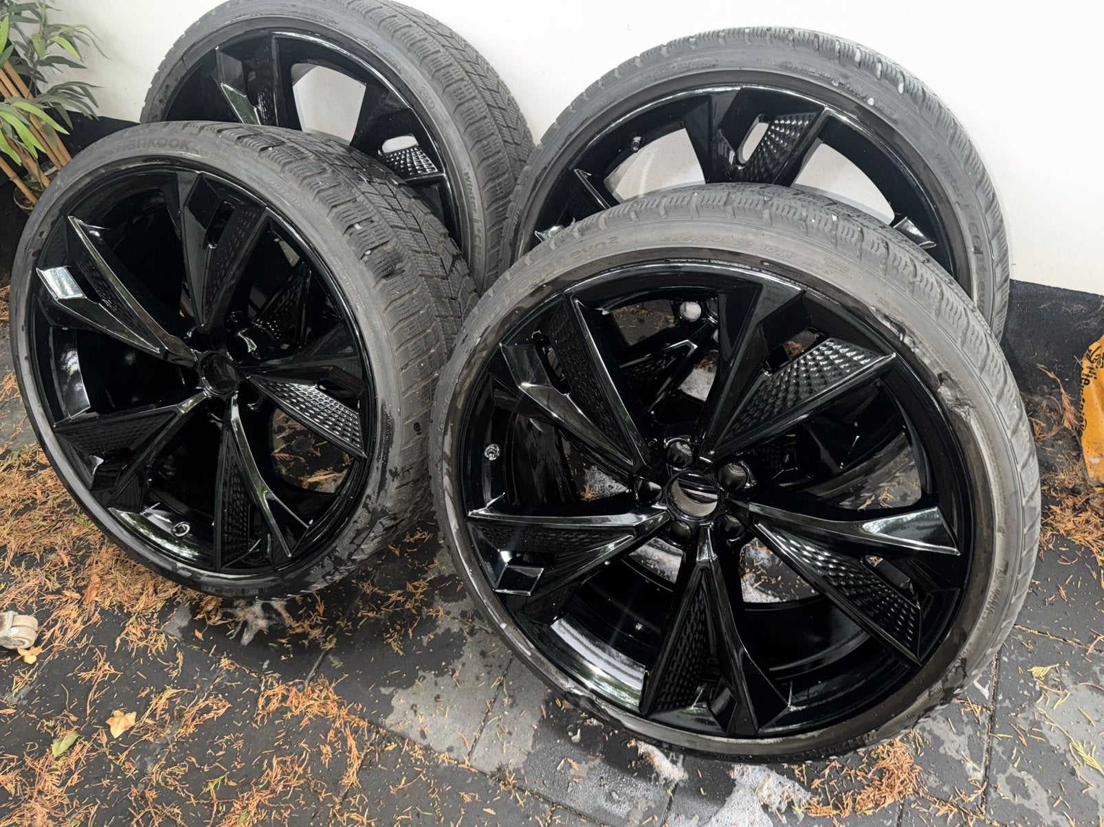 Audi RS6 C8 Originele 22 Inch Velgen Black, 285 mm, Banden en Velgen, Overige maten, Winterbanden