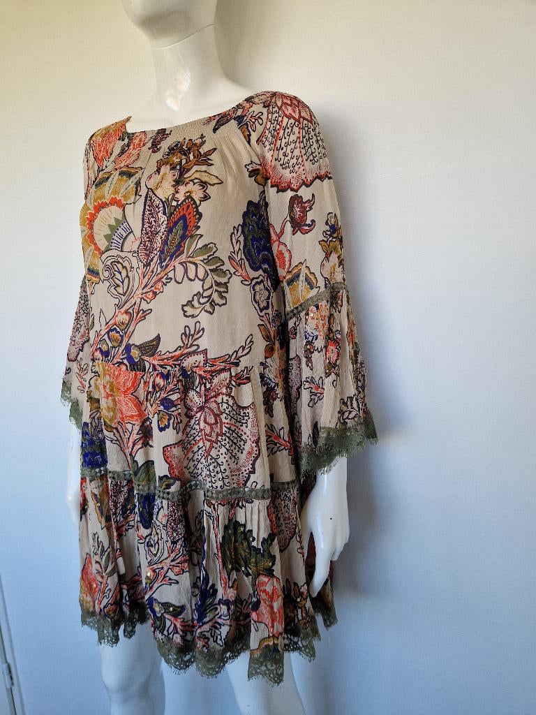Miss June Paris jurk. Bohemian stijl. Maat 38., Kleding | Dames, Jurken, Maat 38/40 (M), Overige kleuren, Nijmegen, Verhip-vintage.nl