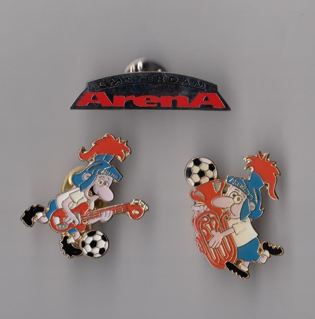 Voetbal Amsterdam Arena pins Ajax, Verzamelen, Speldjes, Pins en Buttons, Gebruikt, Niet vindbaar, Niet vindbaar, Speldje of Pin