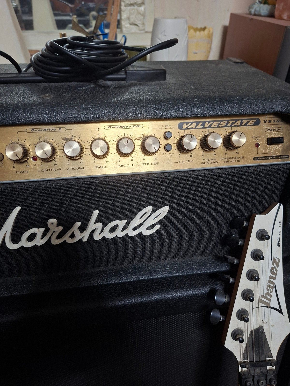 Defecte Marshall Valvestate VS100 gitaarversterker, Ophalen, Gebruikt, Gitaar, 100 watt of meer