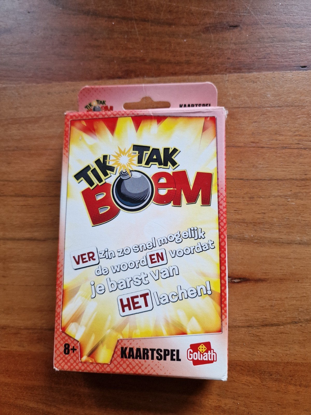 Tik Tak Boem Kaartspel - Goliath, Vijf spelers of meer, Ophalen of Verzenden, Gebruikt, Goliath