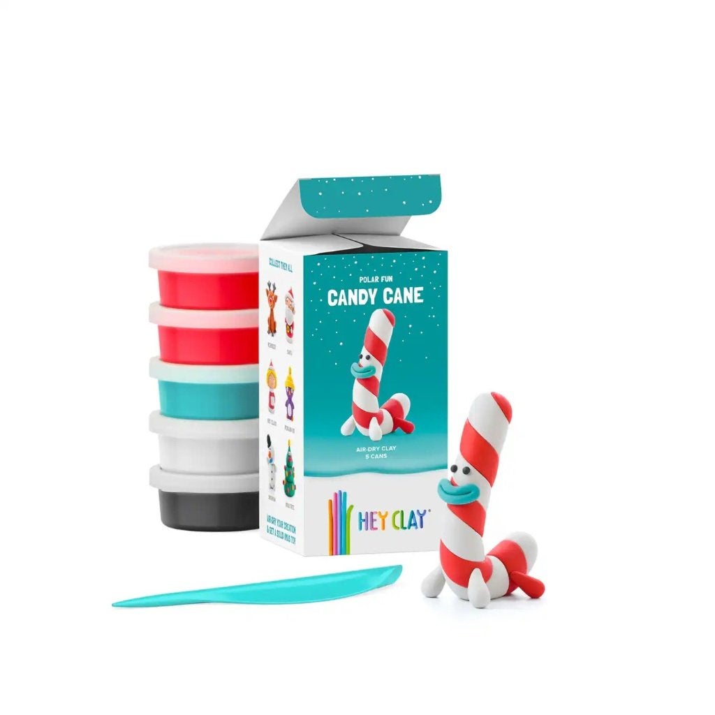 Hey Clay Candy Cane kleiset 5 potjes - nieuw, ., Knutselen, Nieuw, Ophalen of Verzenden