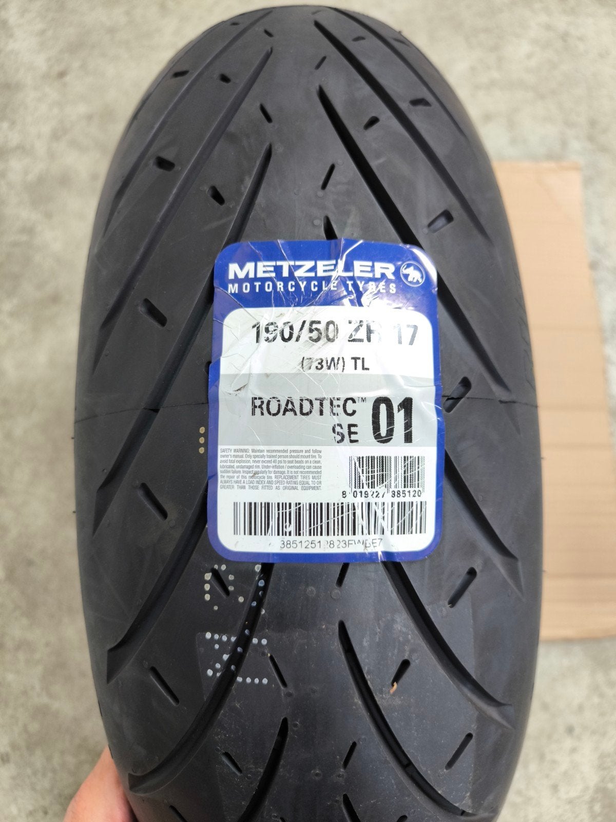 Metzeler Roadtec 01 SE 190/50 ZR17 Motorband Nieuw, Motoren, Ophalen, Nieuw