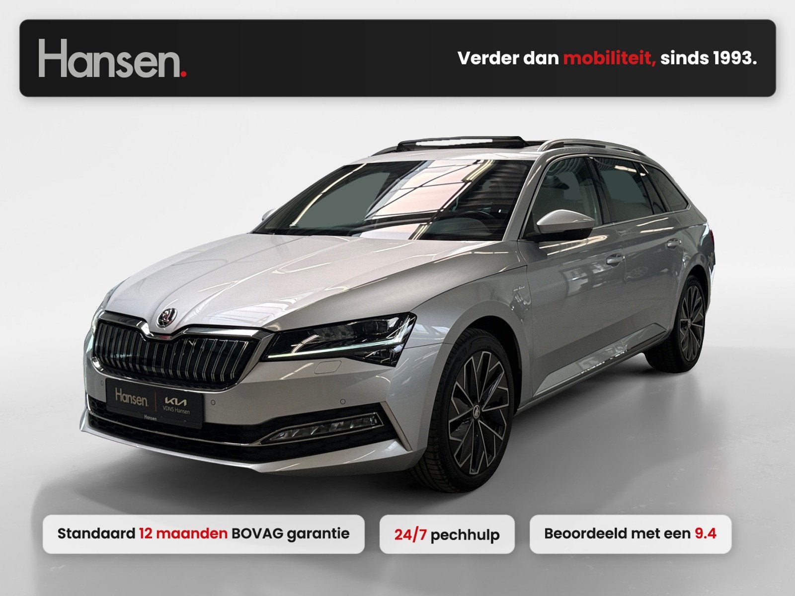 Skoda Superb Combi 1.4 TSI iV Laurin & Klement I Panoramadak, Auto's, Automaat, Gebruikt, Zwart, 4 cilinders